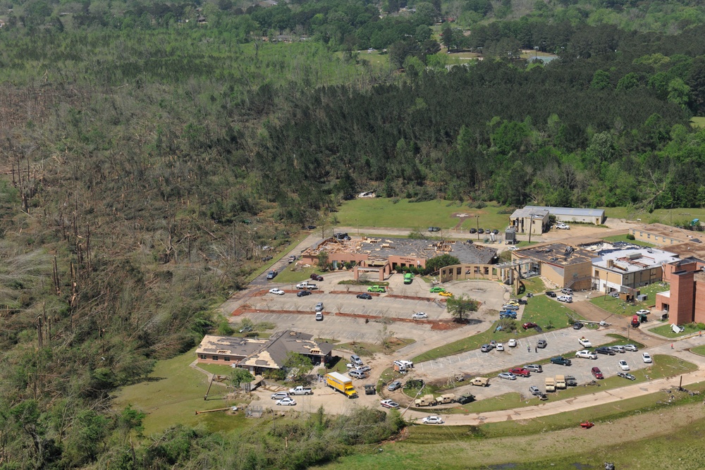 Tornado Damage in Louisville, Miss.