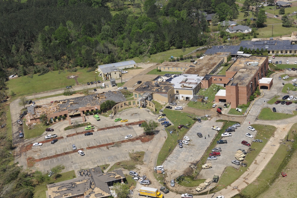 Tornado Damage in Louisville, Miss.