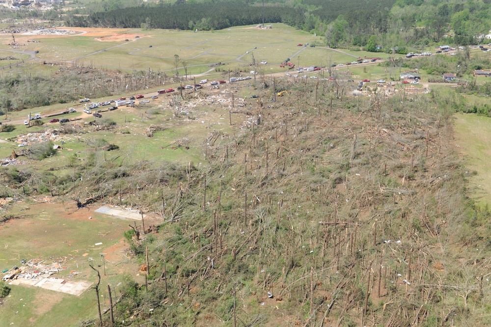 Tornado Damage in Louisville, Miss.