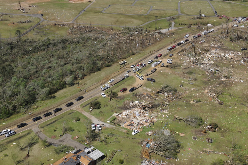 Tornado Damage in Louisville, Miss.