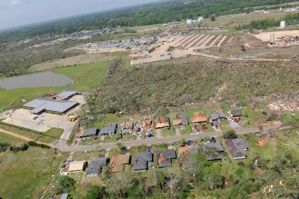 Tornado Damage in Louisville, Miss.