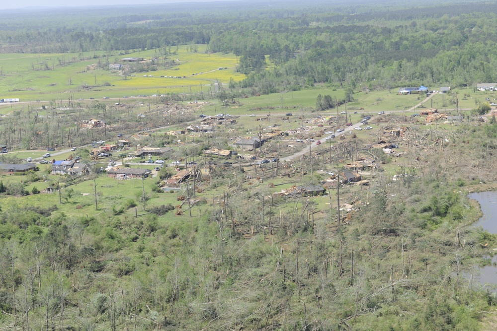 Tornado Damage in Louisville, Miss.