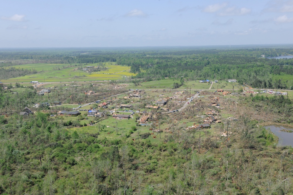 Tornado Damage in Louisville, Miss.