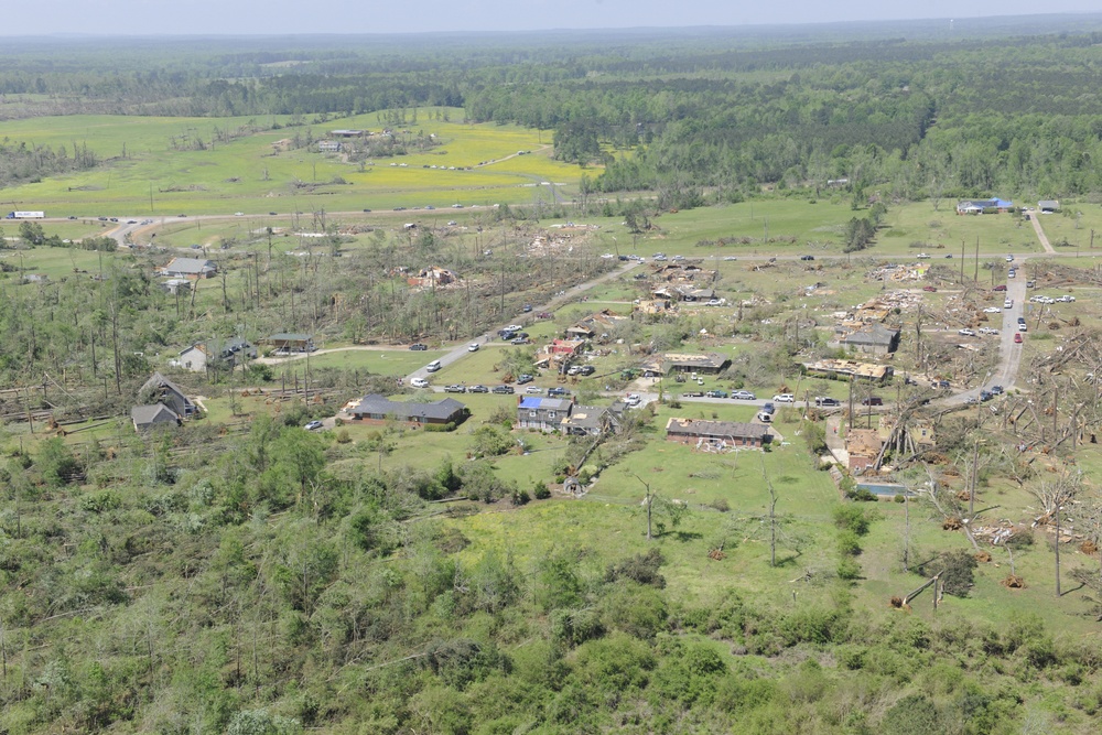 Tornado Damage in Louisville, Miss.