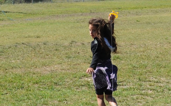 Elementary school students take to the skies, experience kite flying