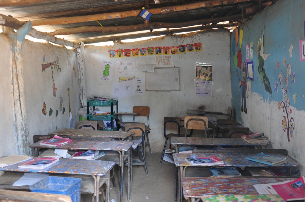 US service members toured the current school at El Roble during Beyond the Horizon 2014 on April 7