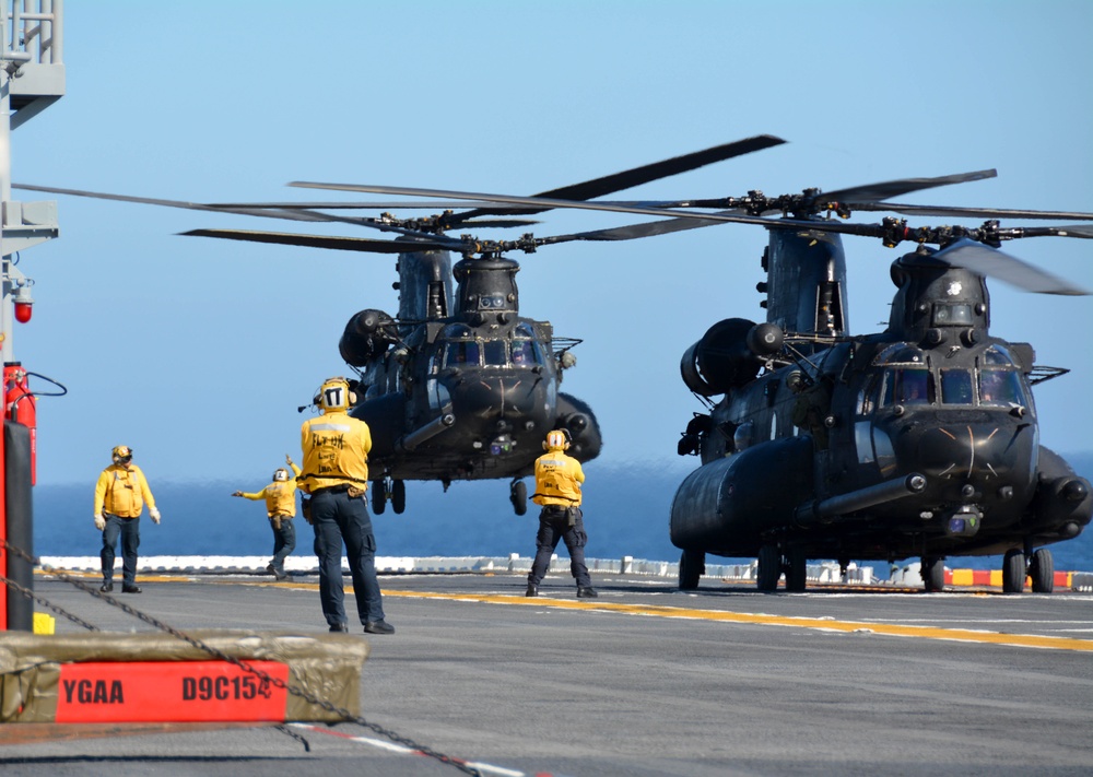 CH-47 Chinook flight ops