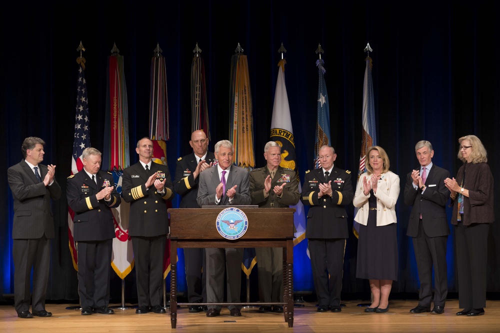 Chief of Naval Operations signs the Human Goals Charter