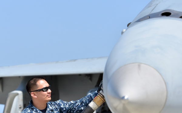 NAF Misawa Sailors participate in air-to-air training operations