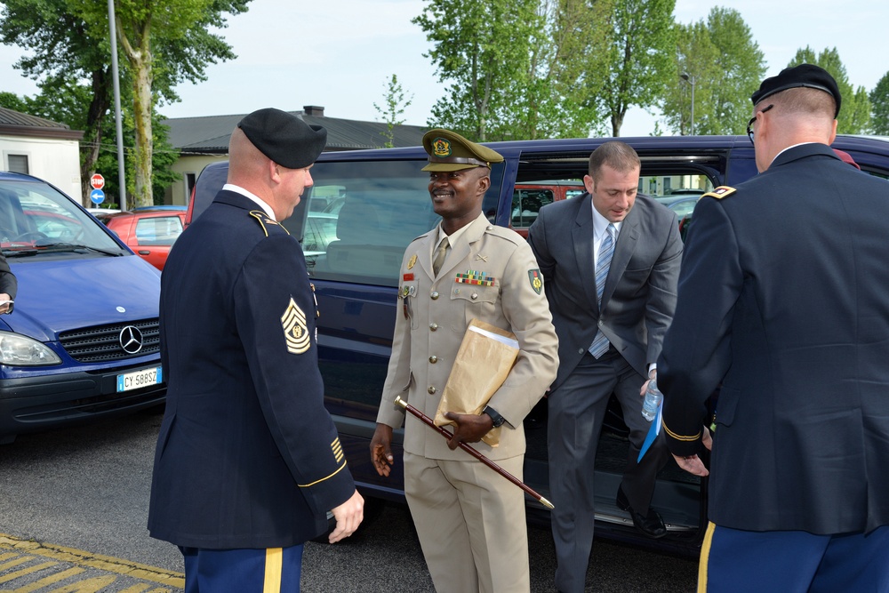 Ghana Chief of Army Staff visits USARAF Caserma Ederle Vicenza - Italy