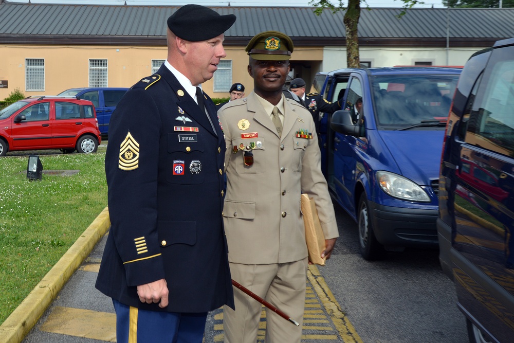 Ghana Chief of Army Staff visits USARAF Caserma Ederle Vicenza - Italy