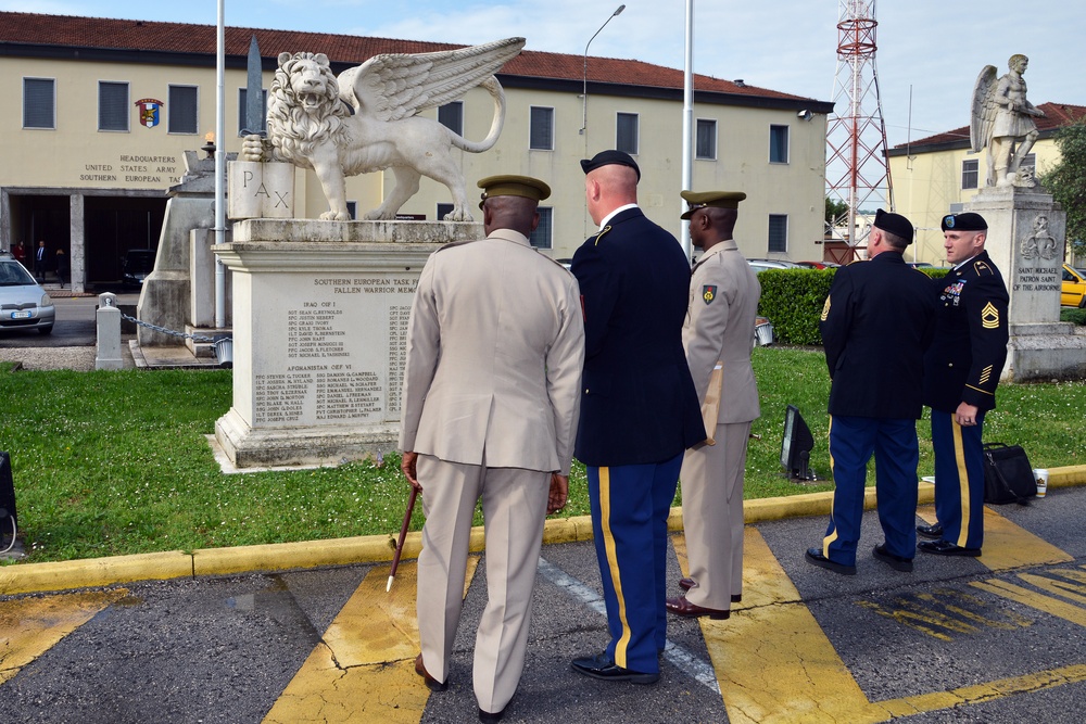 Ghana Chief of Army Staff visits USARAF Caserma Ederle Vicenza - Italy