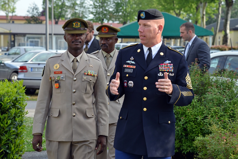 Ghana Chief of Army Staff visits USARAF Caserma Ederle Vicenza - Italy