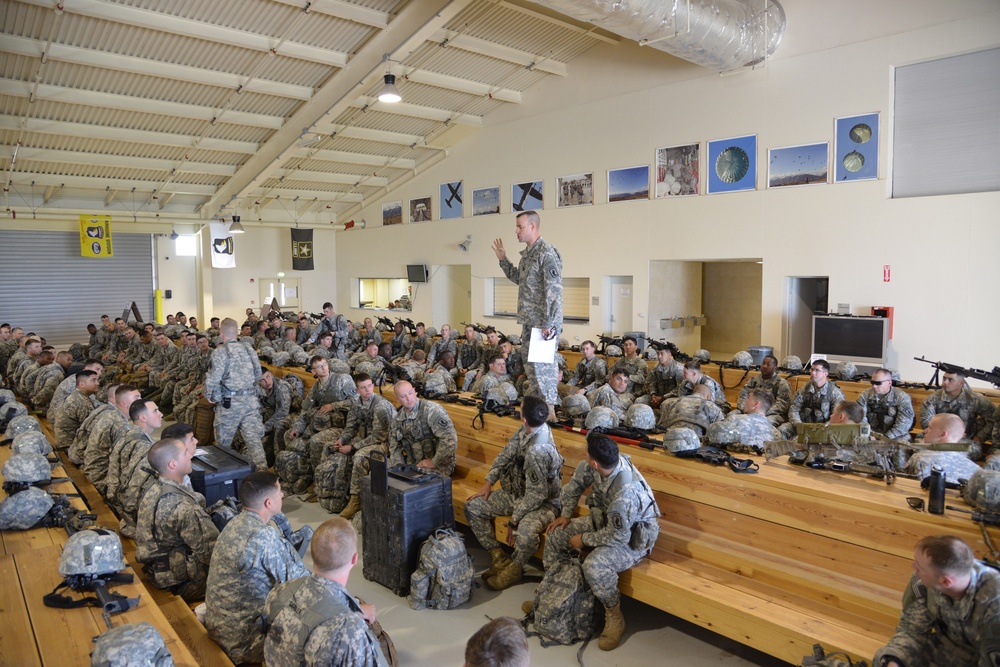 173rd IBCT(A) en route to a training exercise in Poland.