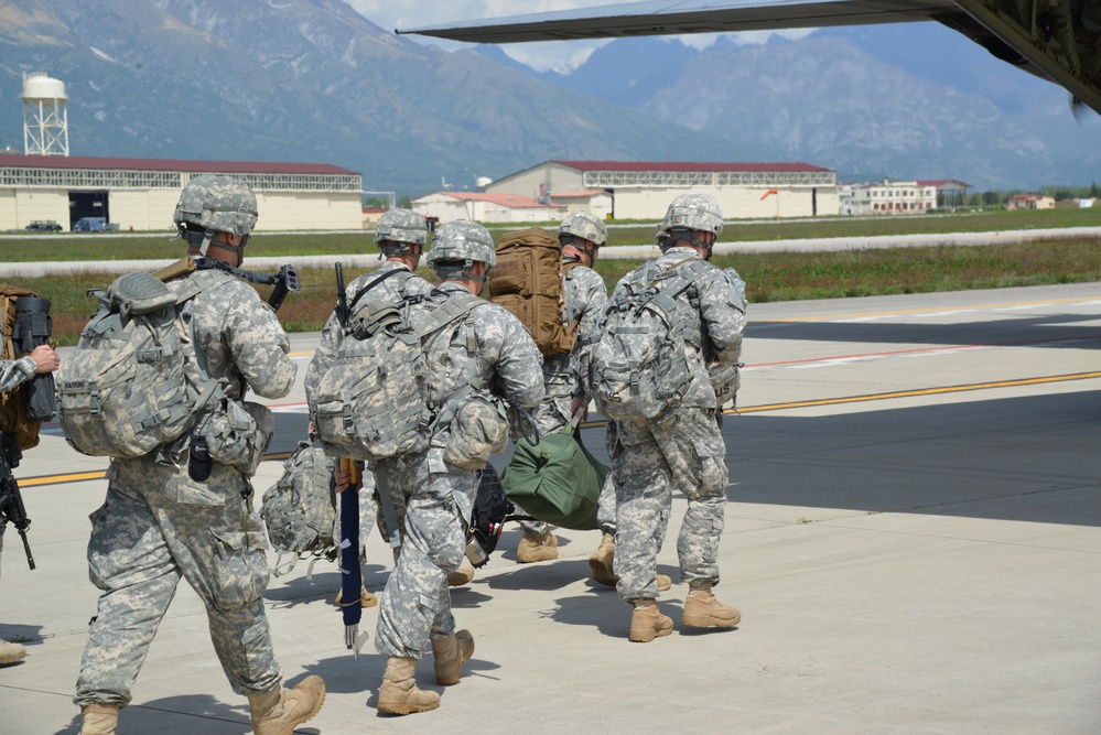 173rd IBCT(A) en route to a training exercise in Poland.