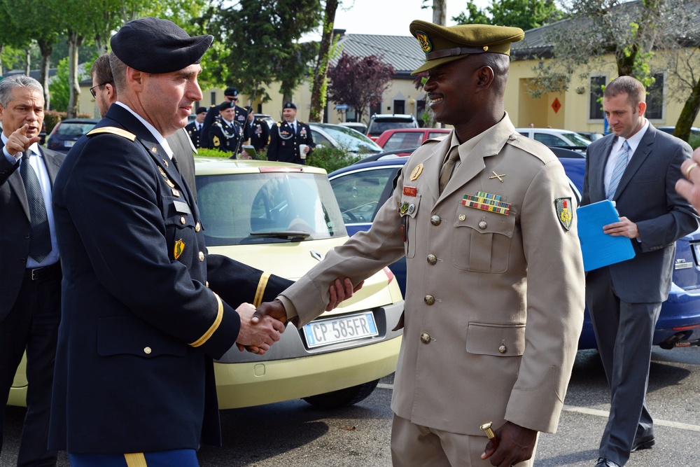 Ghana Chief of Army Staff visits USARAF Caserma Ederle Vicenza - Italy