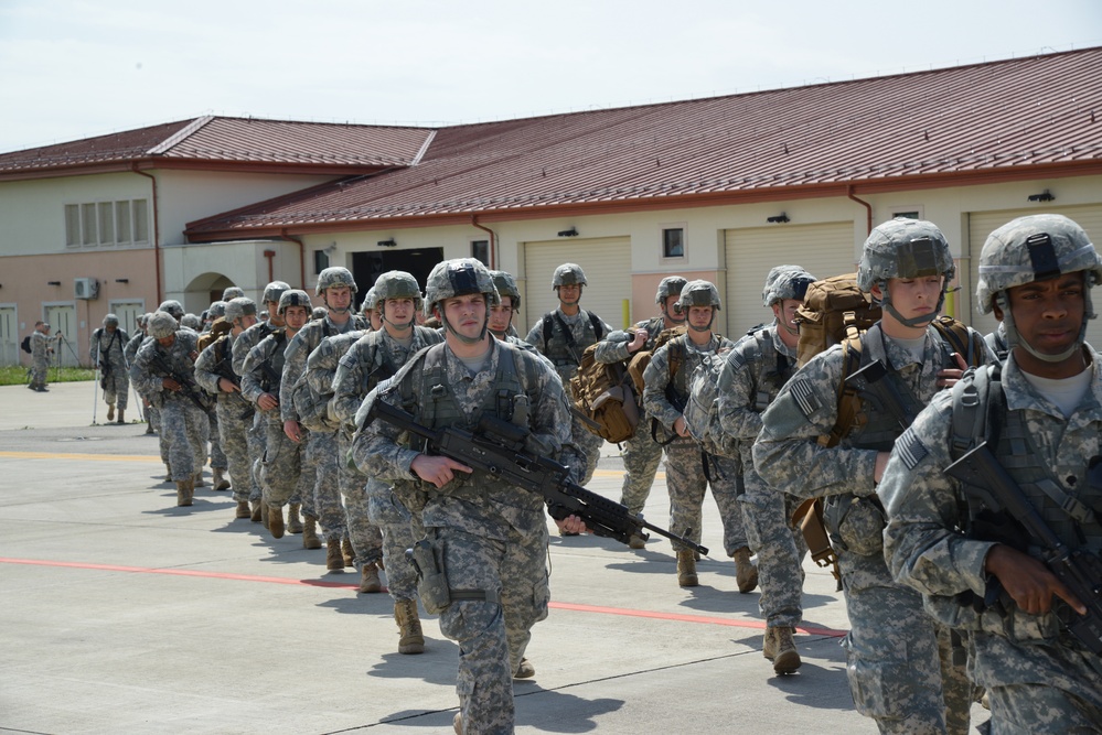 173rd IBCT(A) en route to a training exercise in Poland.