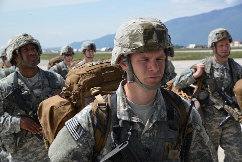 173rd IBCT(A) en route to a training exercise in Poland.