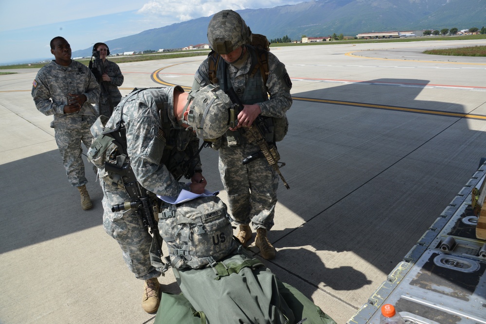 173rd IBCT(A) en route to a training exercise in Poland