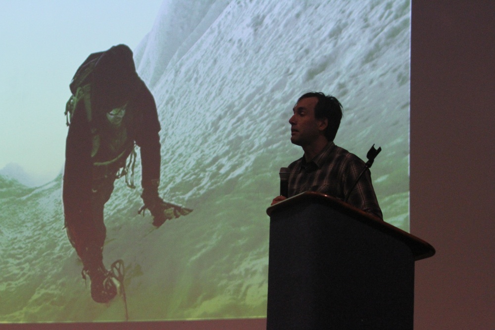 Mountain climber speaks to deploying Soldiers on teamwork, resiliency