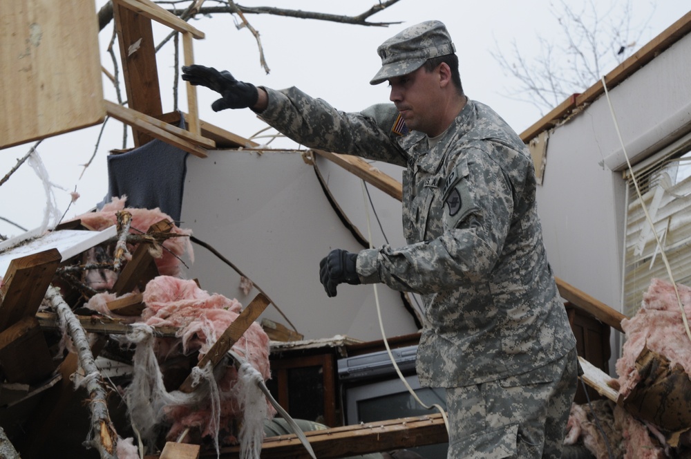 Arkansas National Guard tornado response