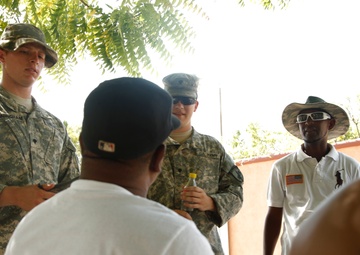 399th Psychological Operations conducts a post assessment of a medical readiness training exercise