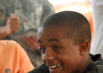 399th Psychological Operations conducts a post assessment of a medical readiness training exercise