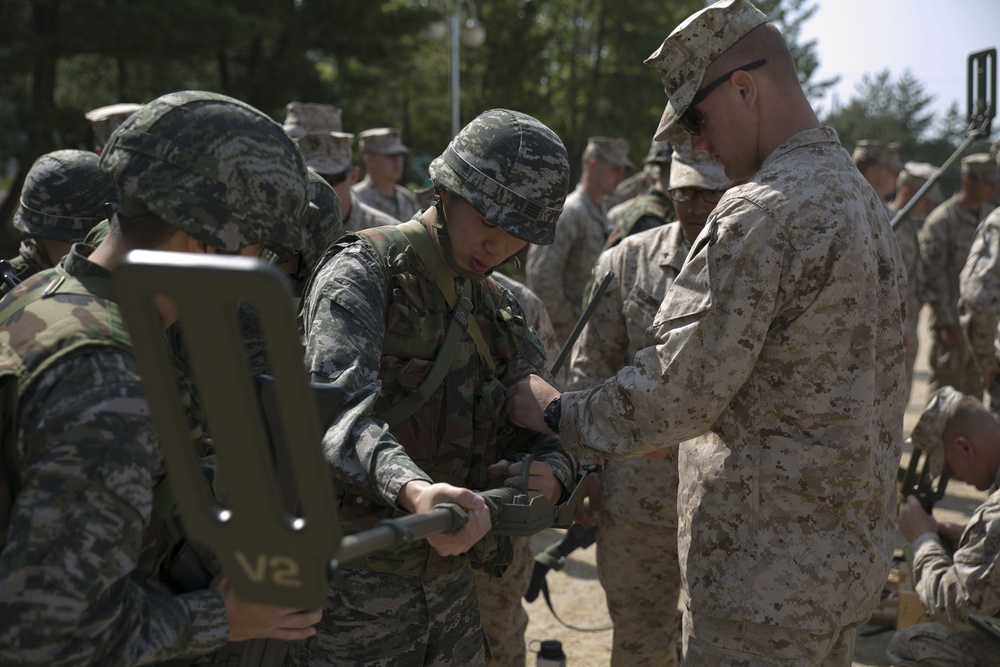 ROK, U.S. Marines revisit basics of minesweeping