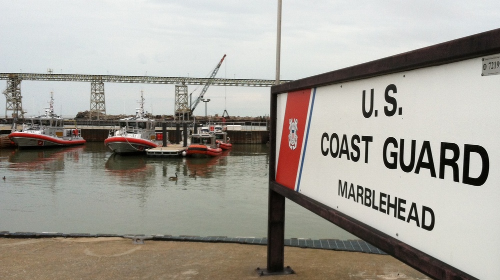 Coast Guard Station Marblehead, Ohio, accepts a second 45-foot response boat