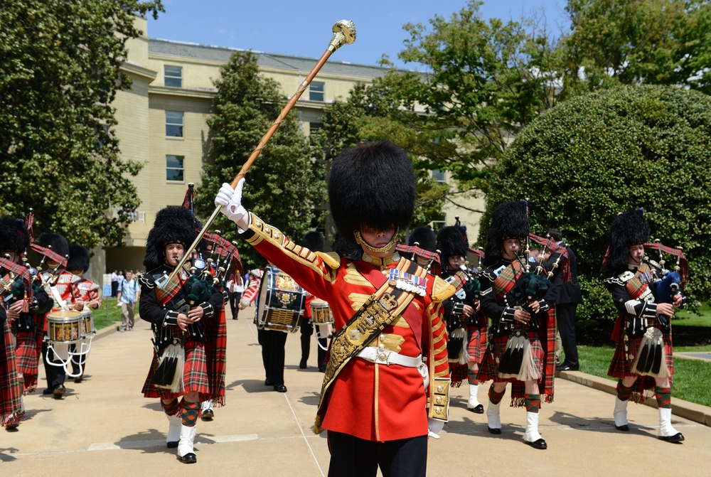 Pipe and drum performance at the Pentagon