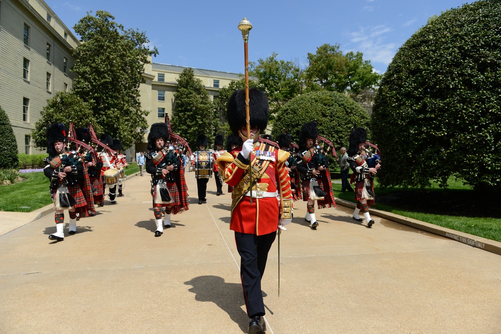 Pipe and drum performance at the Pentagon