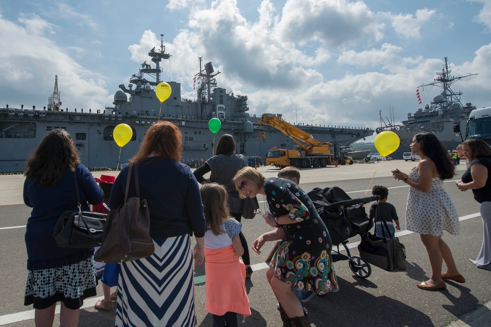 USS Bonhomme Richard returns to Fleet Activities Sasebo