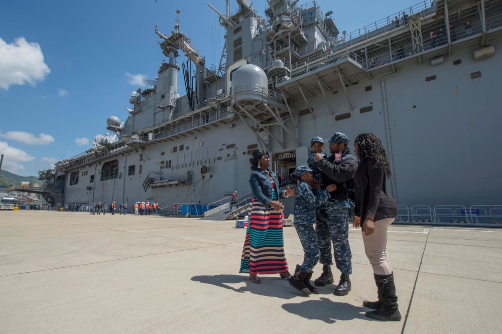 USS Bonhomme Richard returns to Fleet Activities Sasebo