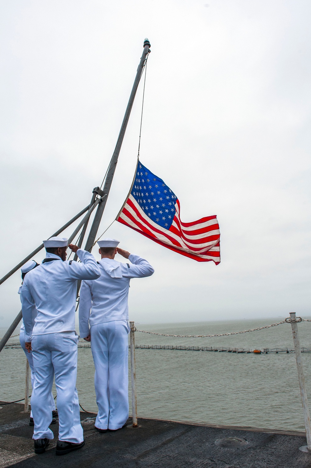 USS Harry S. Truman flag raising