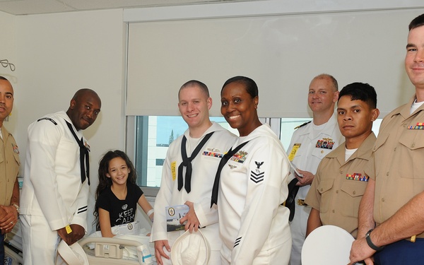 Marines, Sailors bring smiles to hospital children during Fleet Week Port Everglades