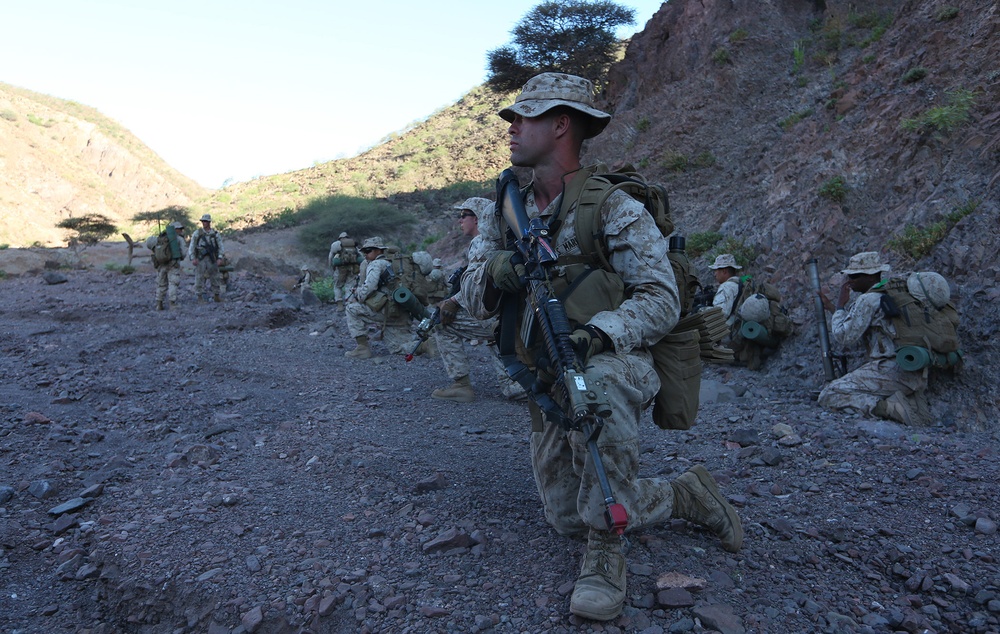 BLT 1/6 patrols the mountains during bilateral exercise