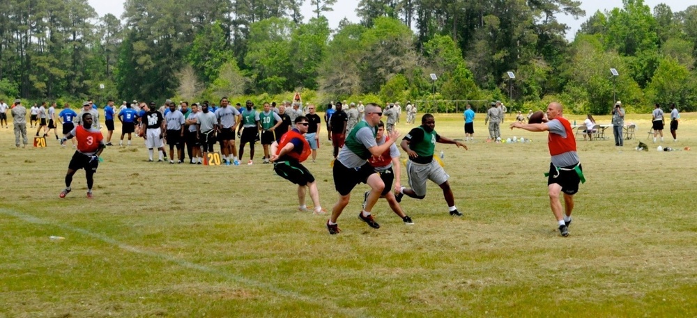 Patriot Brigade football teams compete in Warrior Week