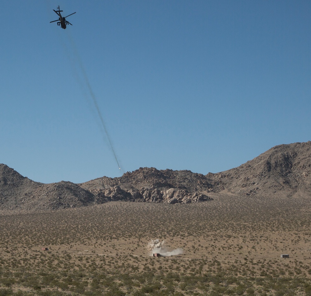 AH-6E Apache Guardian engages enemies