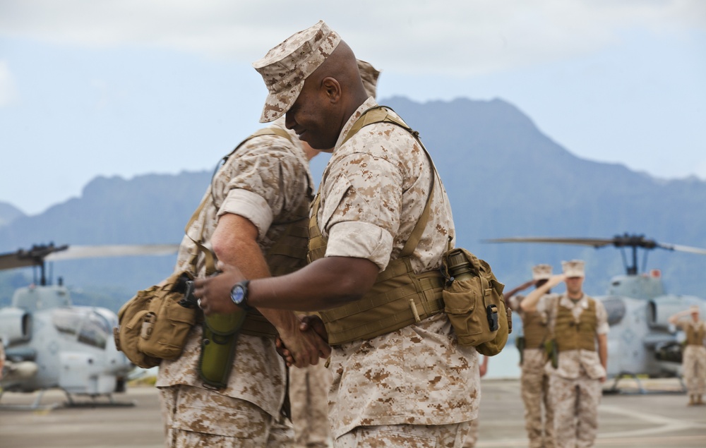 Marine Light Attack Helicopter Squadron 367 Change of Command Ceremony. 2014