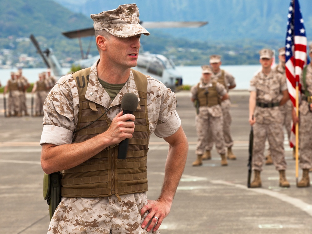 Marine Light Attack Helicopter Squadron 367 Change of Command Ceremony. 2014