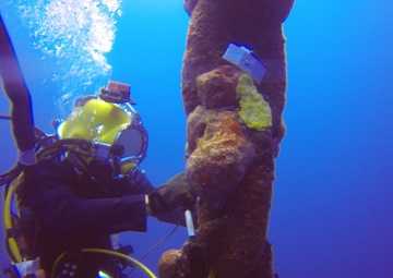 Zinc anode replacement deep water mooring