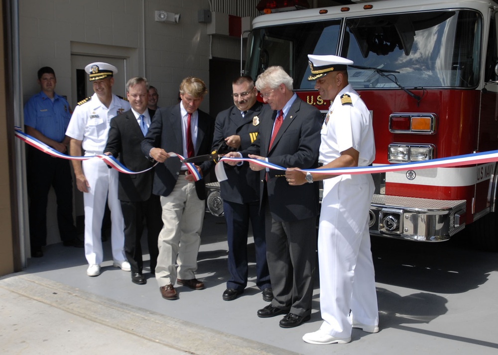 Fire station ribbon cutting