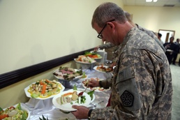 U.S. Army cooks meet with Kuwait National Guard for mobile kitchen demonstration