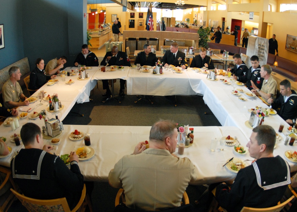 Lunch with admiral