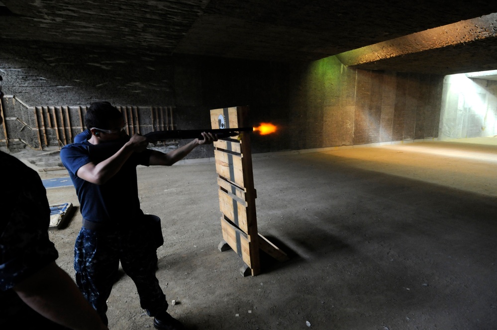 Weapons training
