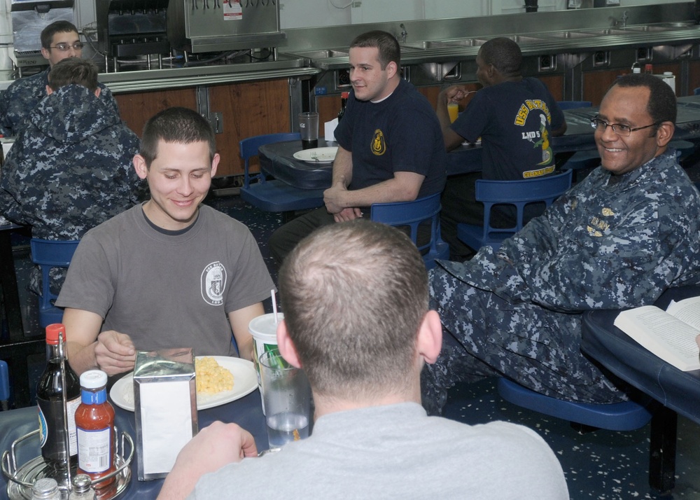 USS Bataan sailors depart for Haiti