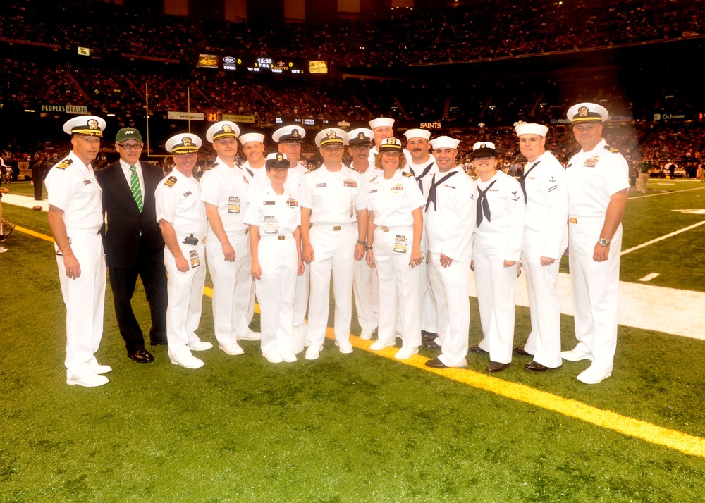 PCU New York crew members at NFL game