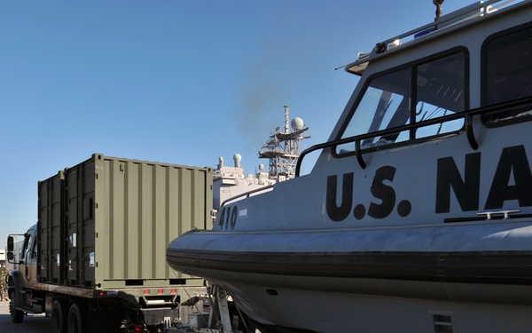 USS Fort McHenry readied for Haiti relief