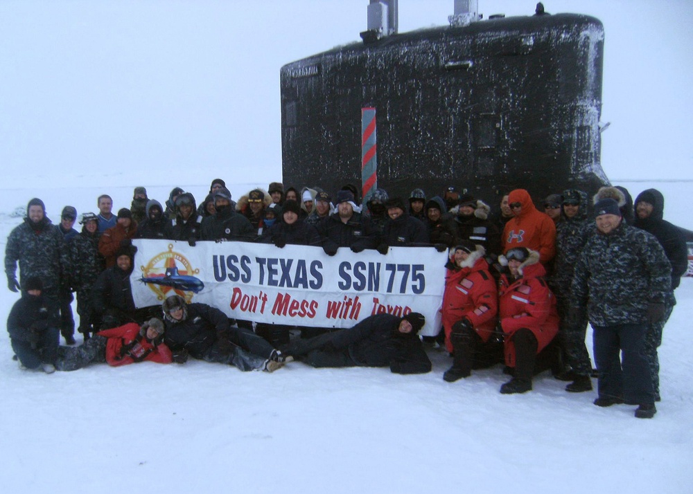 USS Texas near the North Pole
