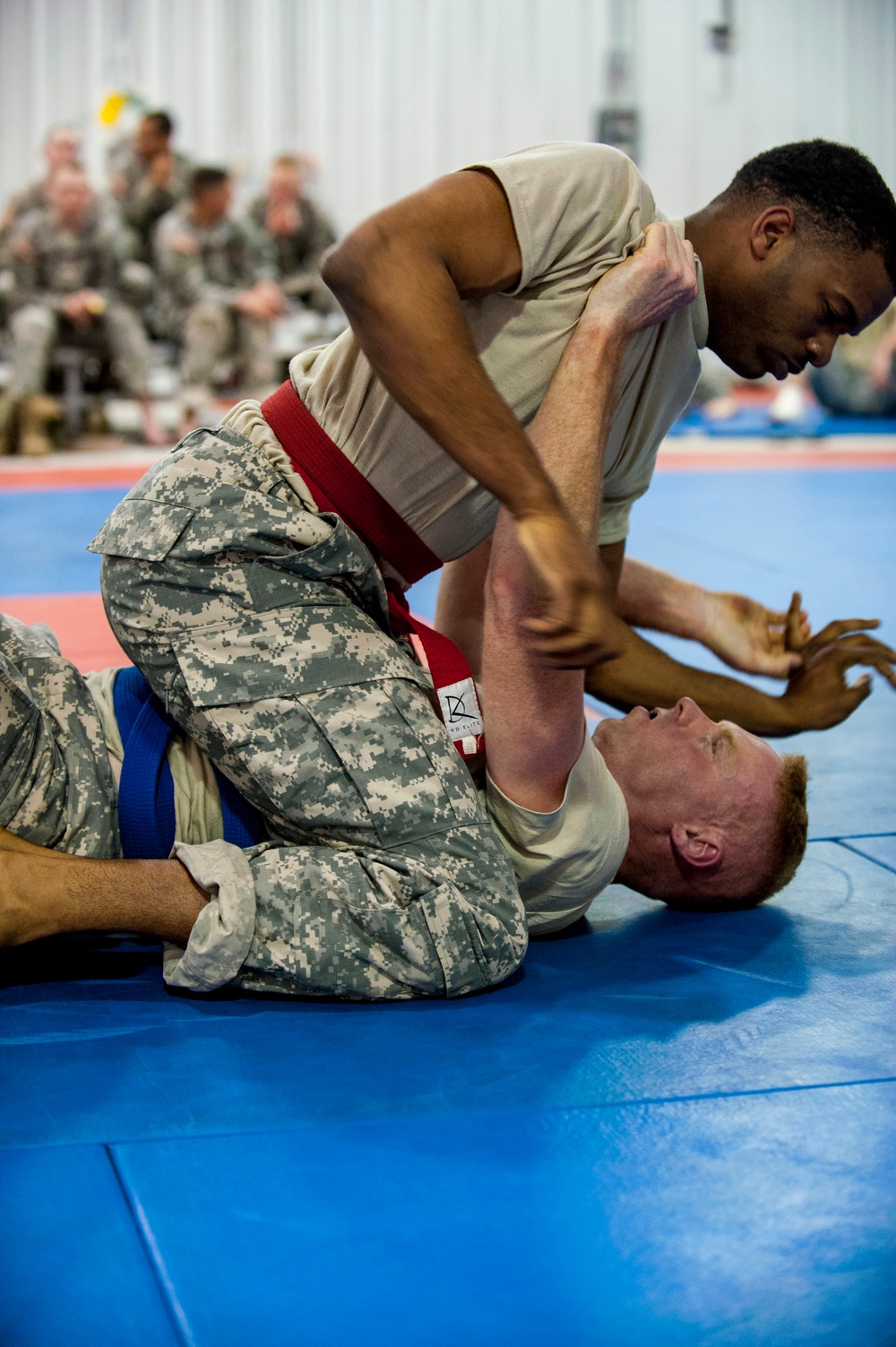 Best Warrior Soldiers battle during combatives tournament